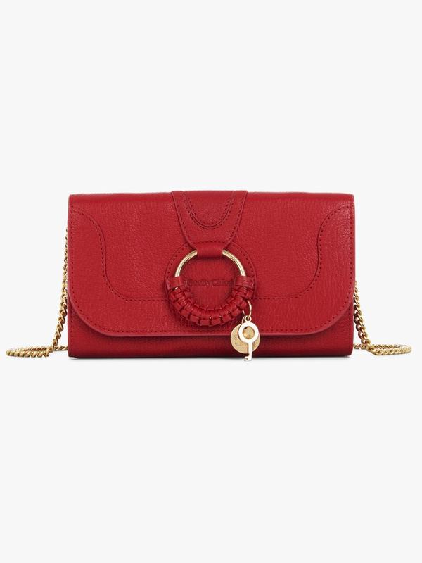 Chloé Carteras Mujer Hana Rojas Grained Goatskin KWNC23689